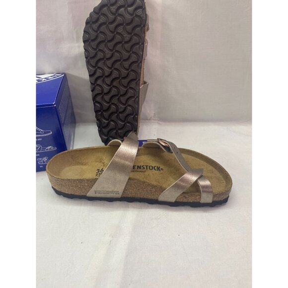 Birkenstock Women's 5-5.5 Mayari Graceful Taupe Birko-Flor Thong Sandal NIB - Picture 9 of 14